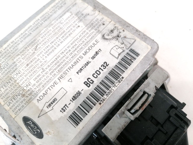 1S7T14B056BG Ford Mondeo 2002 SRS AIRBAG KOMPIUTERIS - ORO PAGALVIU VALDYMO BLOKAS - Thumbnail 3
