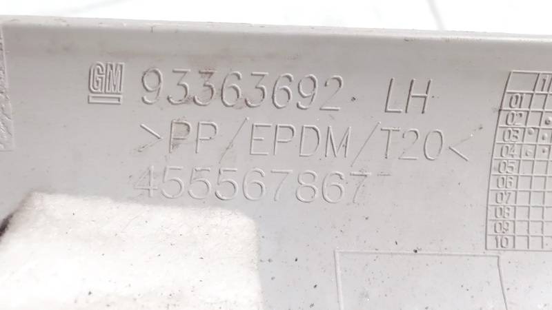 93363692 Opel Meriva 2004 Sisätilan koristelu (muovit) - Thumbnail 3