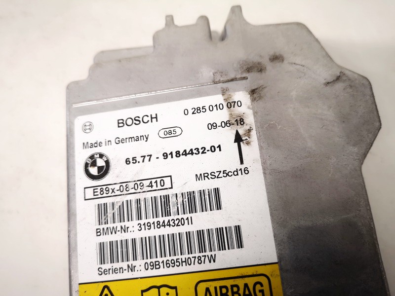 6577918443201 BMW 3-Series 2007 Komputer SRS airbag – moduł sterujący poduszek powietrznych - Thumbnail 2