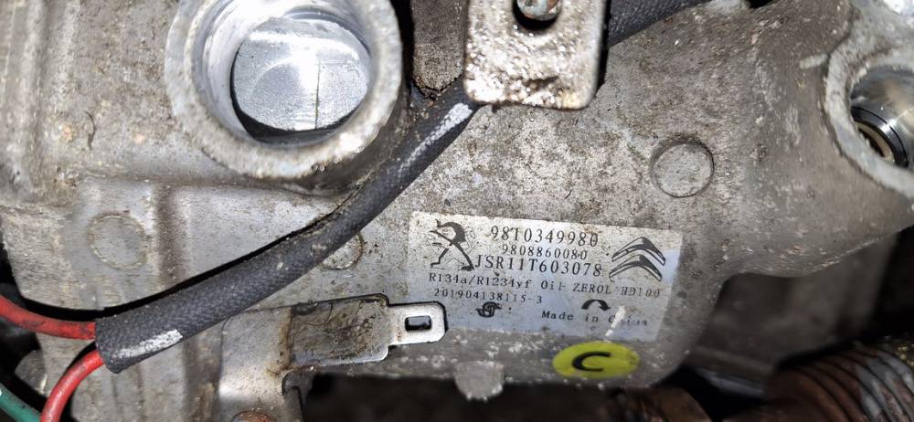 9810349980 Peugeot 208 2019 Ilmastointilaitteen pumppu - Thumbnail 4