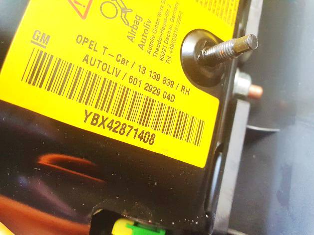 13139839 Opel Astra 2004 Sēdekļa drošības spilvens SRS - Thumbnail 4