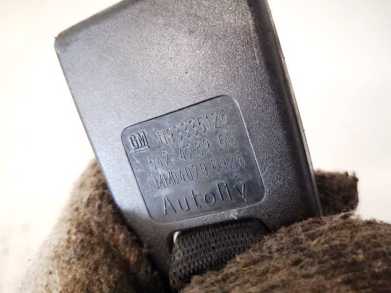 93335126 Opel Meriva 2004 Seat belt holder (Seat belt Buckle) - REAR LEFT - Thumbnail 3