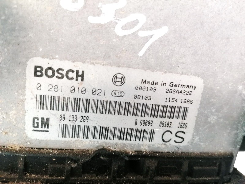 09133269 0281010021 ECU Engine Computer (Engine Control Unit) Opel