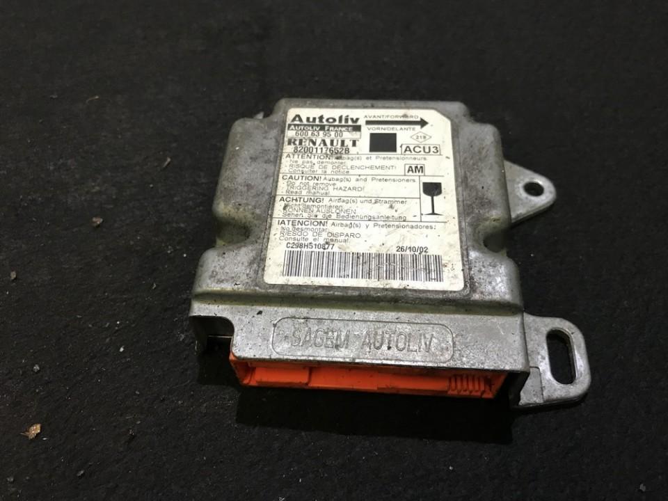 8200117652B Renault Scenic 2001 SRS AIRBAG KOMPIUTERIS - ORO PAGALVIU VALDYMO BLOKAS