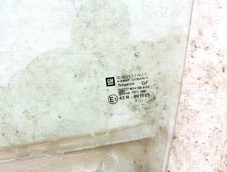 43R001025 Opel Signum 2003 Durvju stikls - PRIEKŠA PA KREISI - Thumbnail 2