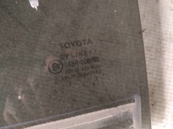AS3 Toyota Avensis 2006 Door-Drop Glass - REAR LEFT - Thumbnail 2
