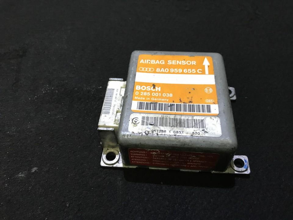 8A0959655C Audi A6 1995 SRS AIRBAG KOMPIUTERIS - ORO PAGALVIU VALDYMO BLOKAS