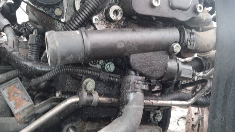 038121132D Volkswagen Touran 2004 Kołnierz układu chłodzenia (pokrywa obudowy termostatu układu chłodzenia silnika) - Thumbnail 2