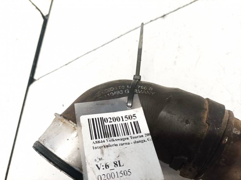 1T0145790B Volkswagen Touran 2004 TURBO INTERCOOLER PIPE HOSE - Thumbnail 4