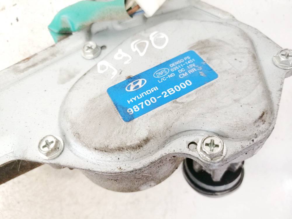 987002B000 Hyundai Santa Fe 2006 Моторчик стеклоочистителя задний - Thumbnail 3