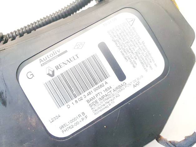 985L10001RB Renault Laguna 2008 Seat AIRBAG - Thumbnail 2