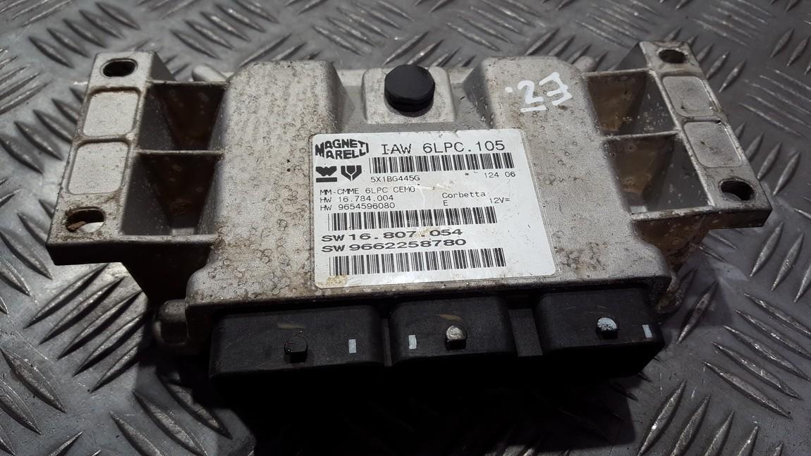 9662258780 Peugeot 207 2007 ECU Engine Computer (Engine Control Unit)