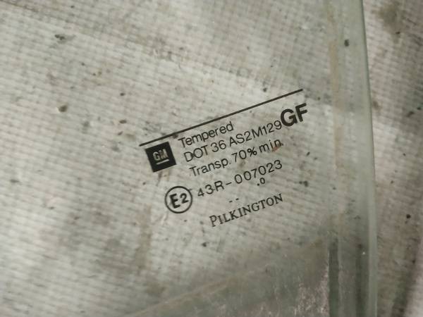 AS2 Opel Astra 2000 Szyba drzwi - PRZEDNIE LEWE - Thumbnail 2