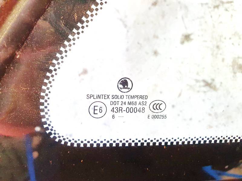 DOT24M68AS2 Skoda Fabia 2006 Aizmugurējais virsbūves sānu stikls - AIZMUGURE PA LABI - Thumbnail 3