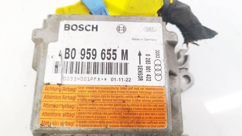4B0959655M Audi A6 2002 Airbag crash sensors module - Thumbnail 3