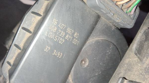 9640796280 Citroen C3 2003 CAJA MARIPOSA, VÁLVULA DE MARIPOSA (USADAS) - Thumbnail 3