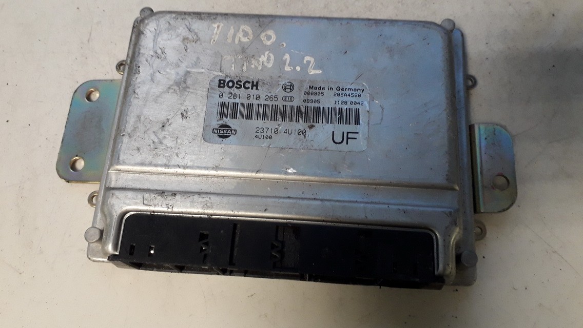 237104U100UF Nissan Almera Tino 2000 ECU Engine Computer (Engine Control Unit)