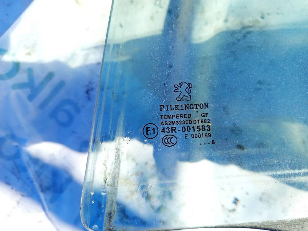 AS2 Peugeot 207 2008 Door-Drop Glass - REAR LEFT - Thumbnail 3