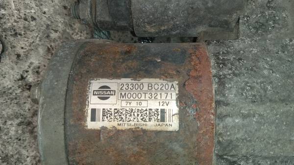 M000T32171 Nissan Qashqai 2008 Starter Motor - Thumbnail 4