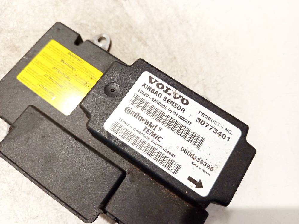 30773401 Volvo S40 2007 Airbag crash sensors module - Thumbnail 3