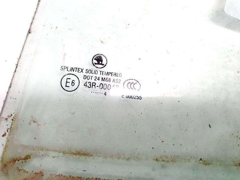 DOT24M68AS2 Skoda Superb 2004 Ceturtā loga stikls (vai) sānu mazais stikls - AIZMUGURE PA KREISI - Thumbnail 2