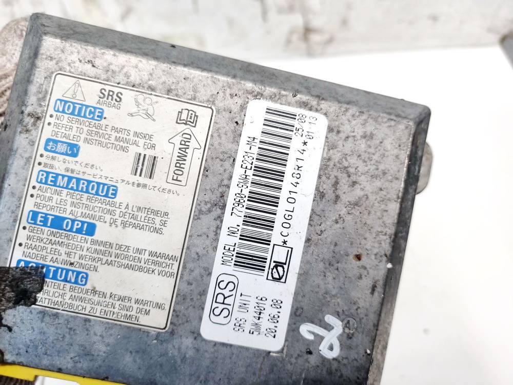 77960-SWA-E231-M4 Honda CR-V 2008 SRS gaisa spilvena dators – gaisa spilvenu vadības bloks - Thumbnail 4