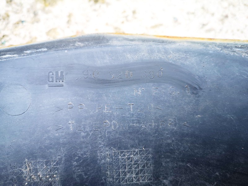 90520680 Opel Astra 1998 Abdeckung Windschutz Wasserkastenabdeckung - Thumbnail 3