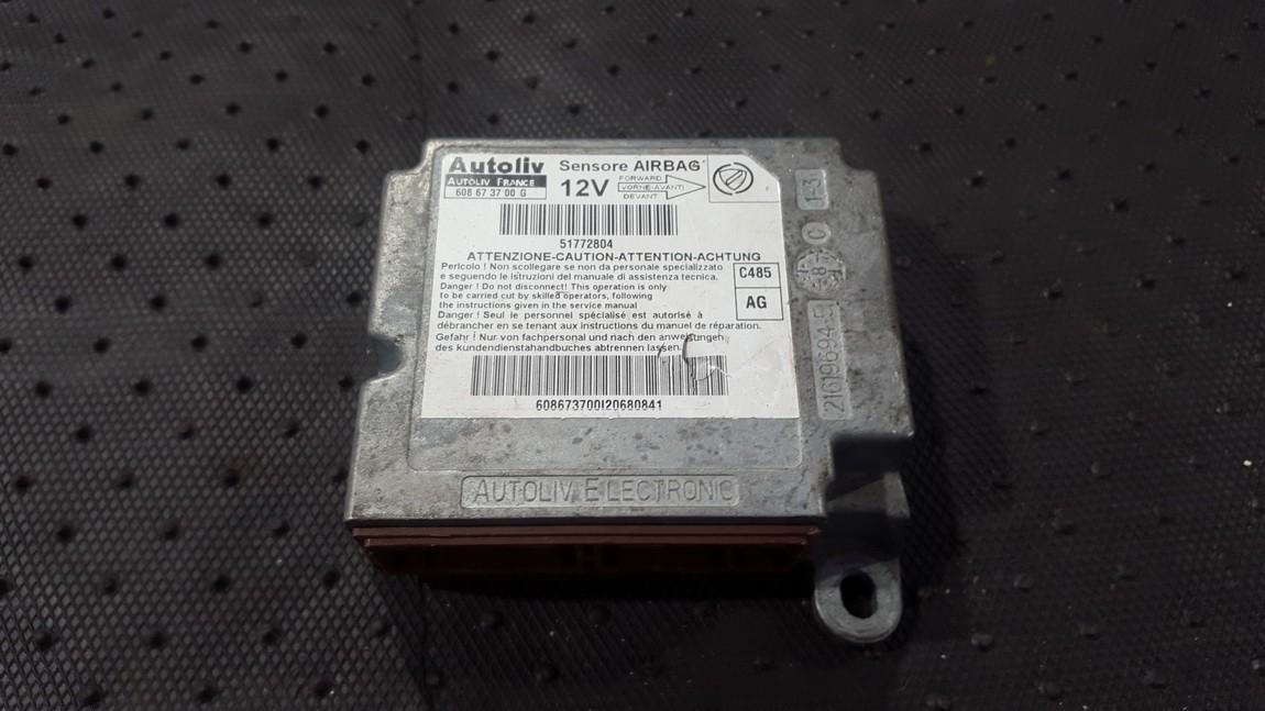 51772804 216196945 Airbag crash sensors module Fiat Doblo 2009