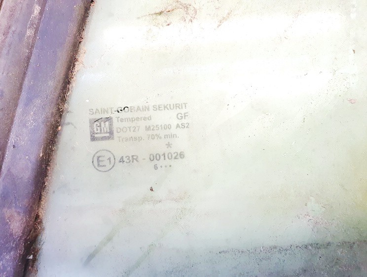 13193194 Opel Astra 2007 Seitenscheibe Fenster Seiten Scheibe Hinten Linke - Thumbnail 2