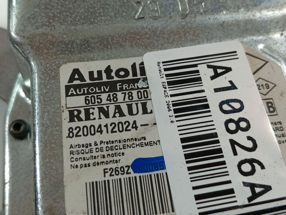 605487800 Renault Espace 2006 Airbag crash sensors module - Thumbnail 4