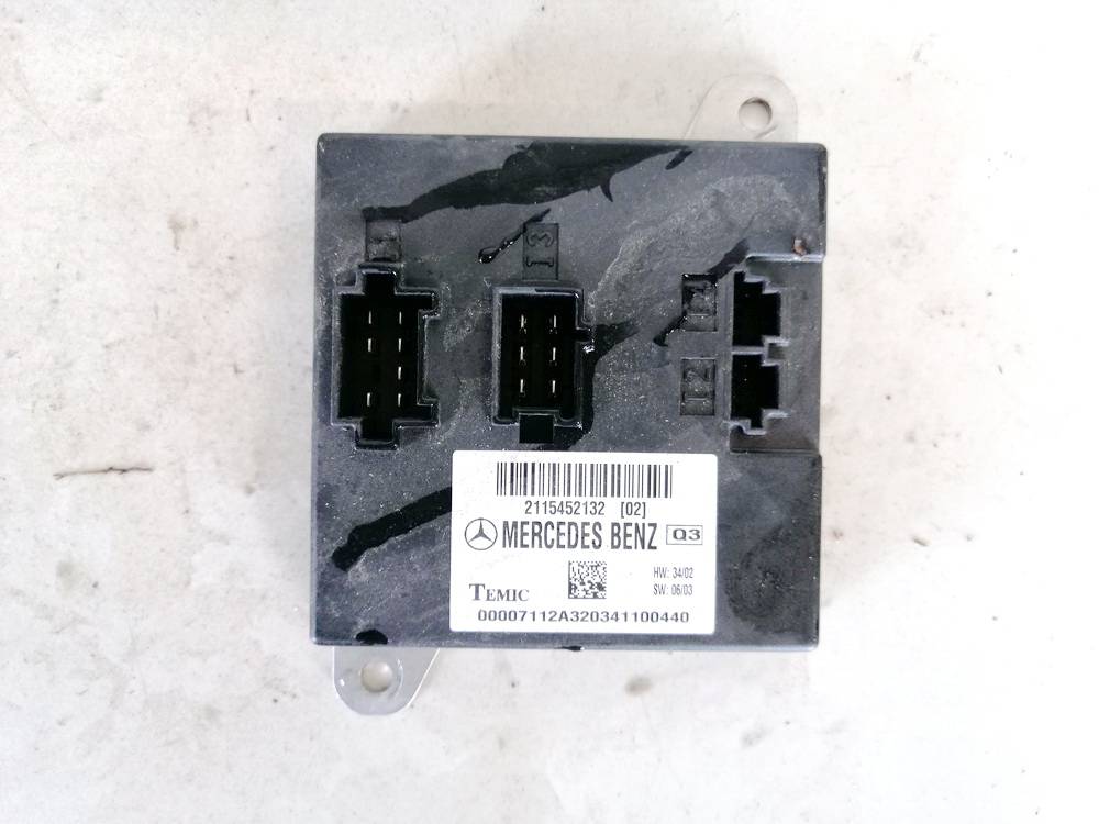 2115452132 Mercedes-Benz E-CLASS 2004 General Module Comfort Relay (Unit)