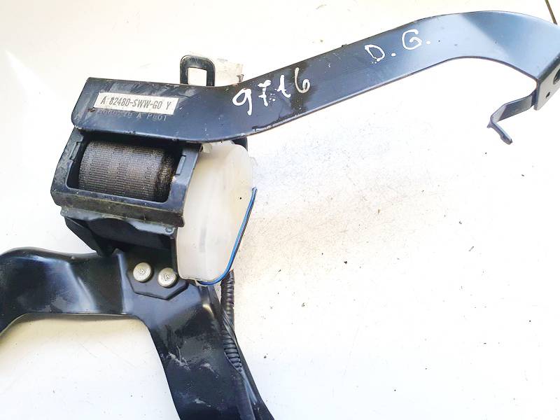 82480SWWG0Y Honda CR-V 2007 Sicherheitsgurt Gurt Hinten Zentrum - Thumbnail 3