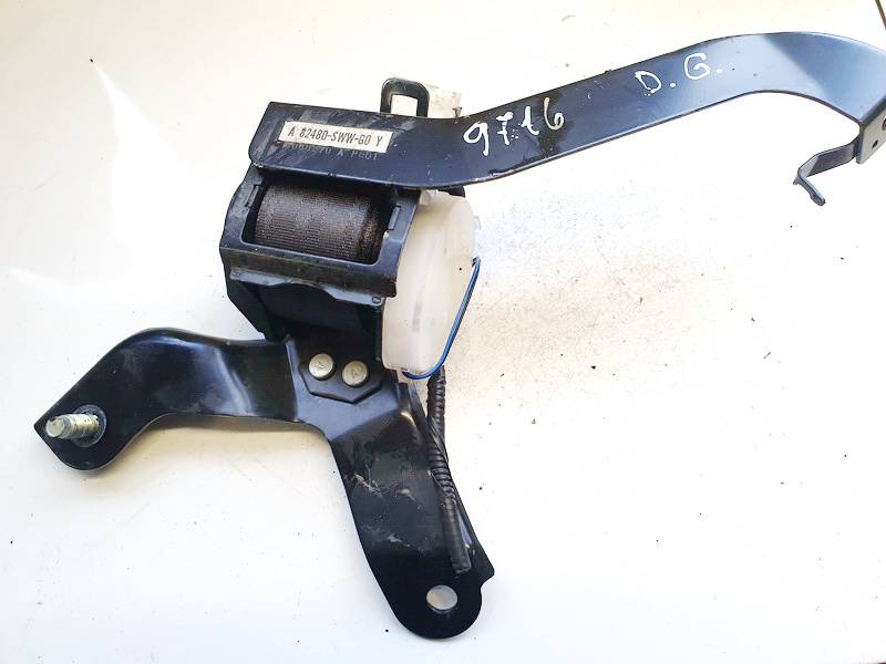 82480SWWG0Y Honda CR-V 2007 Sicherheitsgurt Gurt Hinten Zentrum - Thumbnail 2