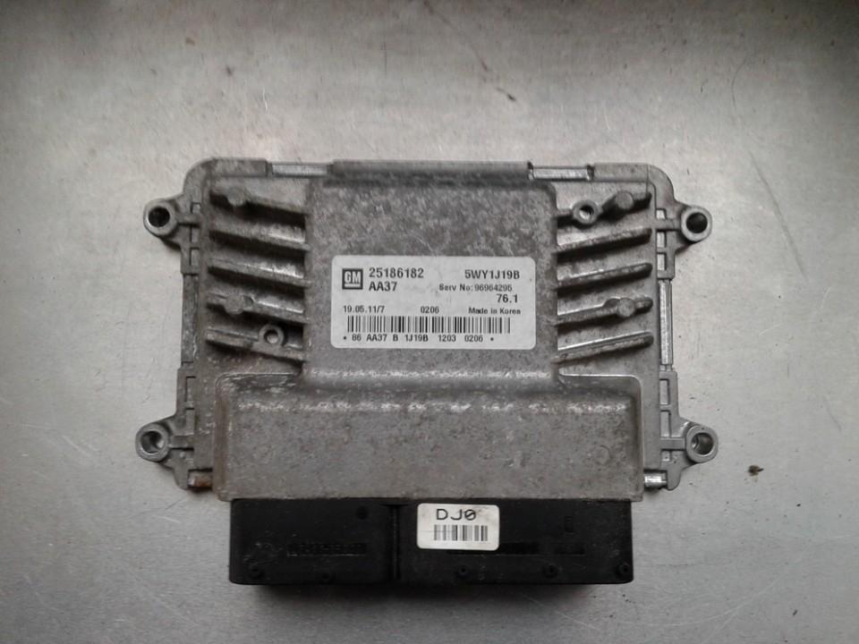 5WY1J19B 25186182, 96964295 ECU Engine Computer (Engine Control Unit