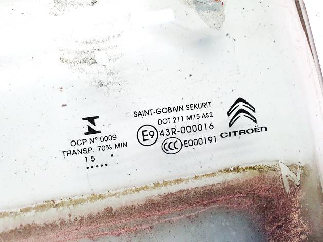DOT211M75AS2 Citroen C4 Picasso 2016 Szyba drzwi - TYLNE PRAWE - Thumbnail 2