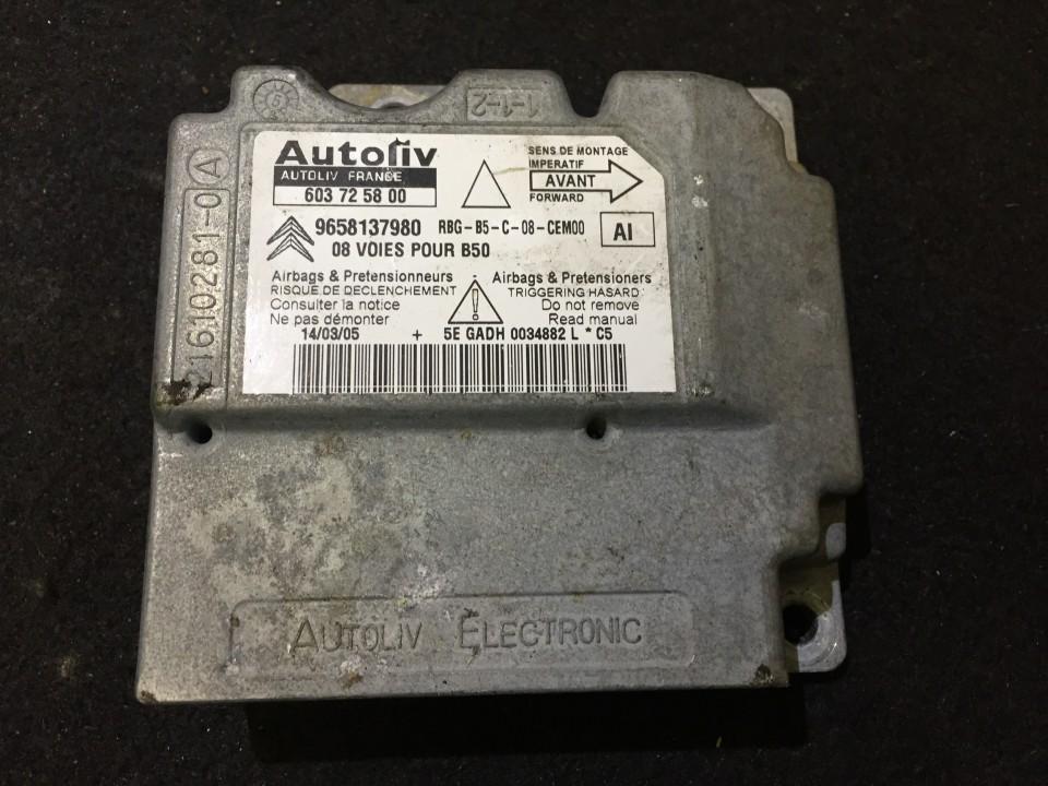 603725800 Citroen C4 2005 Komputer SRS airbag – moduł sterujący poduszek powietrznych