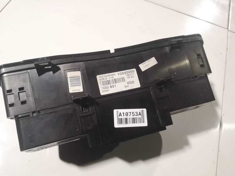 1K0920851 Volkswagen Golf 2004 Speedometers - Cockpit - Speedo Clocks Instrument - Thumbnail 2