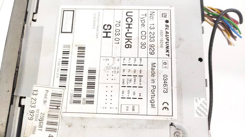 13233929 Opel Vectra 2006 Autoradio - Thumbnail 3