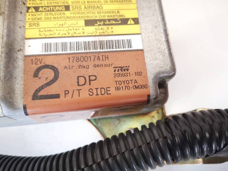 891700W080 Lexus RX - CLASS 2003 srs-turvatyynyn tietokone – turvatyynyn ohjausyksikkö - Thumbnail 2