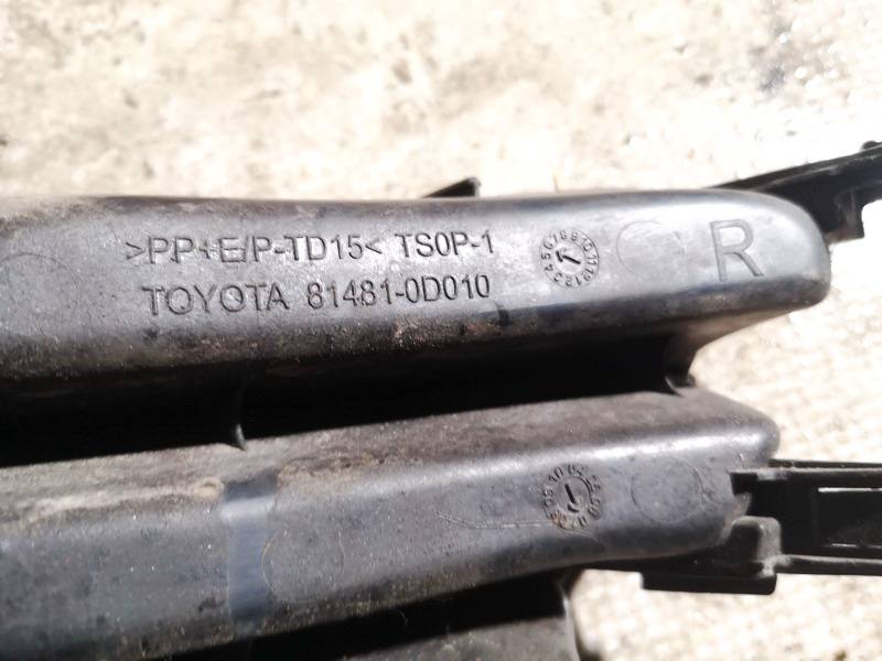 814810D010 Toyota Yaris 2007 Bumper Grille - FRONT RIGHT - Thumbnail 3