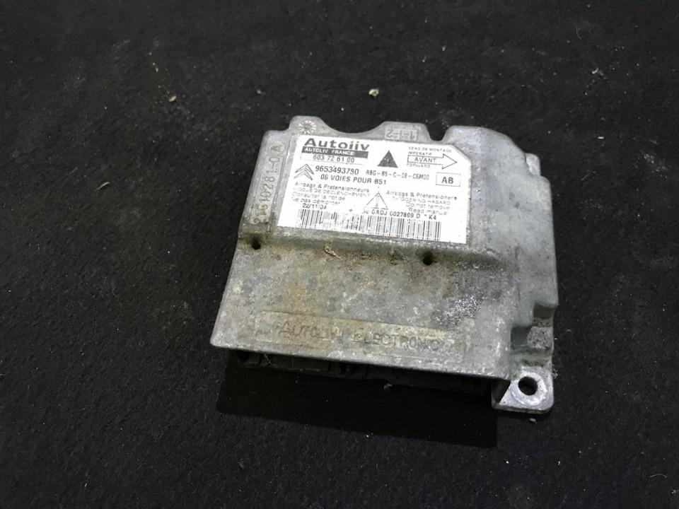 9653493780 Citroen C4 2005 Airbag crash sensors module