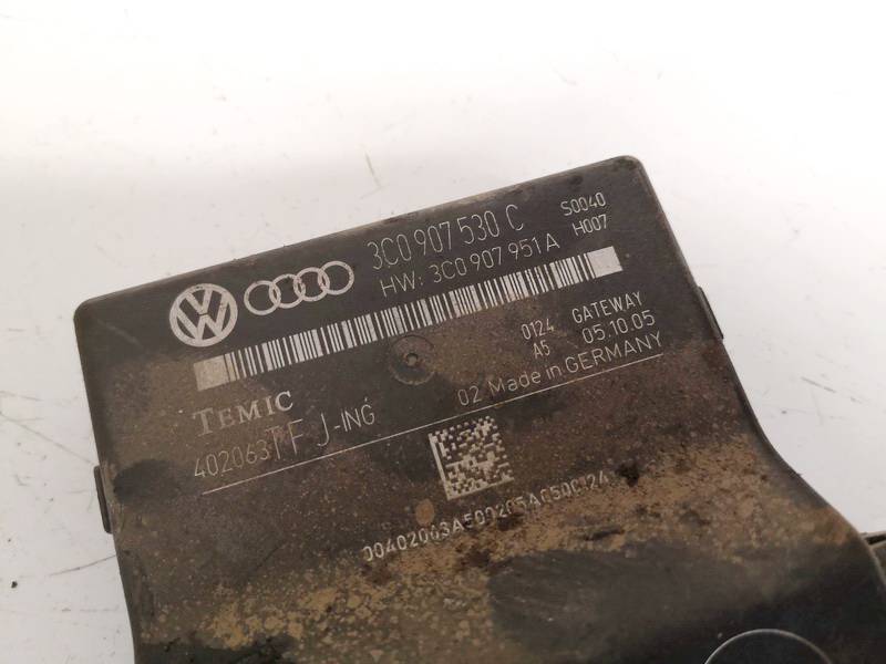 3C0907530C Skoda Praktik 2008 Door control relay (DOOR CONTROL UNIT MODULE ECU ) - Thumbnail 2