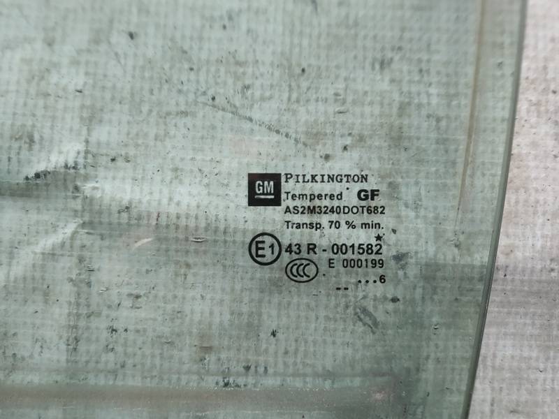 AS2 Opel Zafira 2006 Durvju stikls - AIZMUGURE PA KREISI - Thumbnail 2