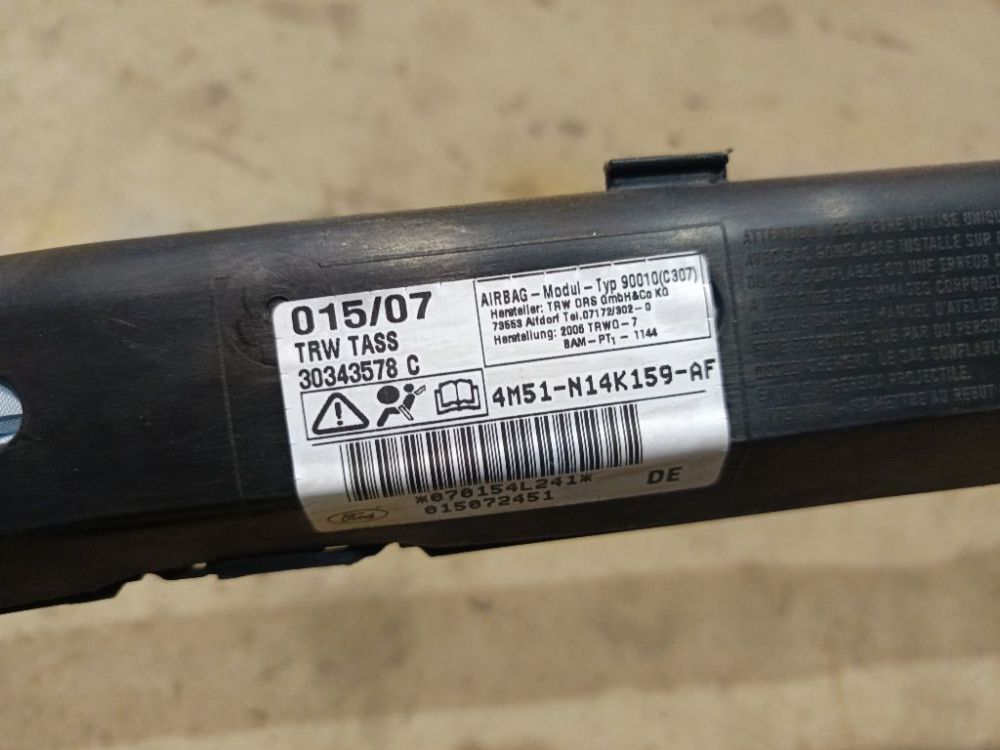 30343578C Ford Focus 2007 Jumta SRS (gaisa spilvens jumtā) - PRIEKŠA PA KREISI - Thumbnail 4