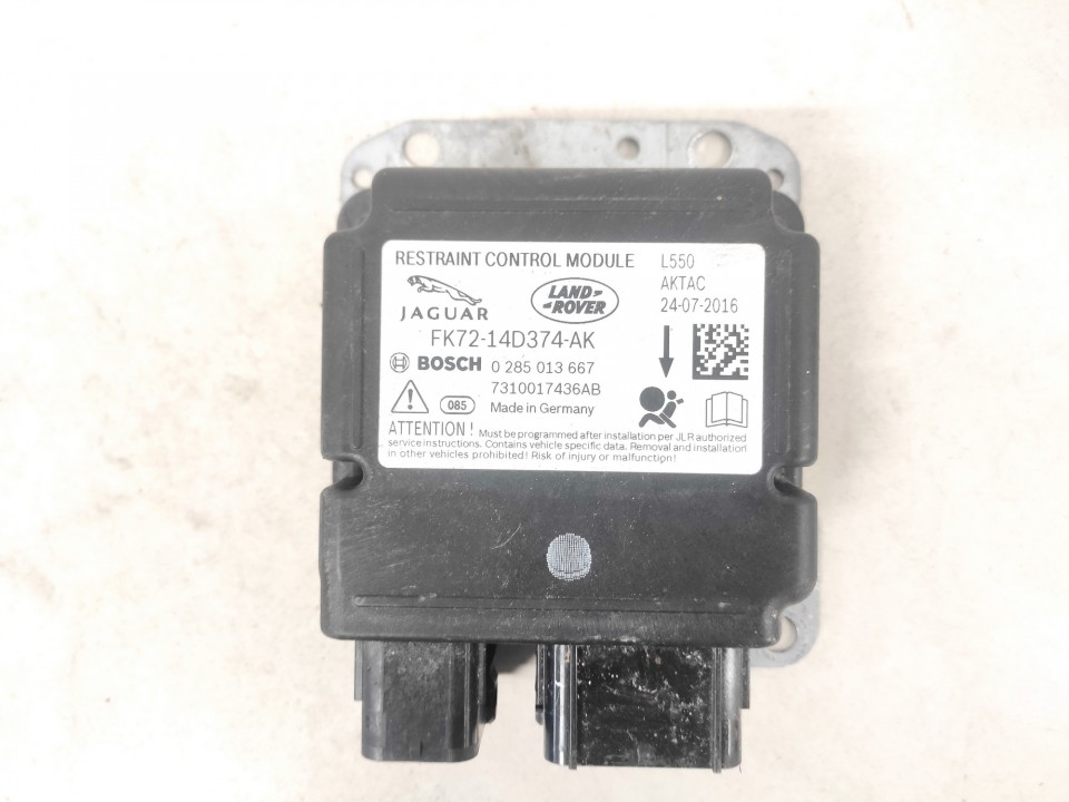 FK7214D374AK Land-Rover Discovery Sport 2017 SRS gaisa spilvena dators – gaisa spilvenu vadības bloks - Thumbnail 2