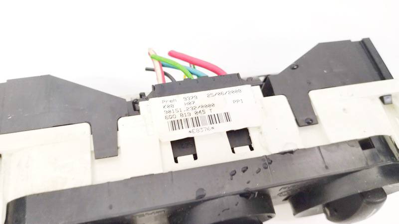 6Q0819045T Volkswagen Polo 2009 Climate Control Panel (heater control switches) - Thumbnail 2