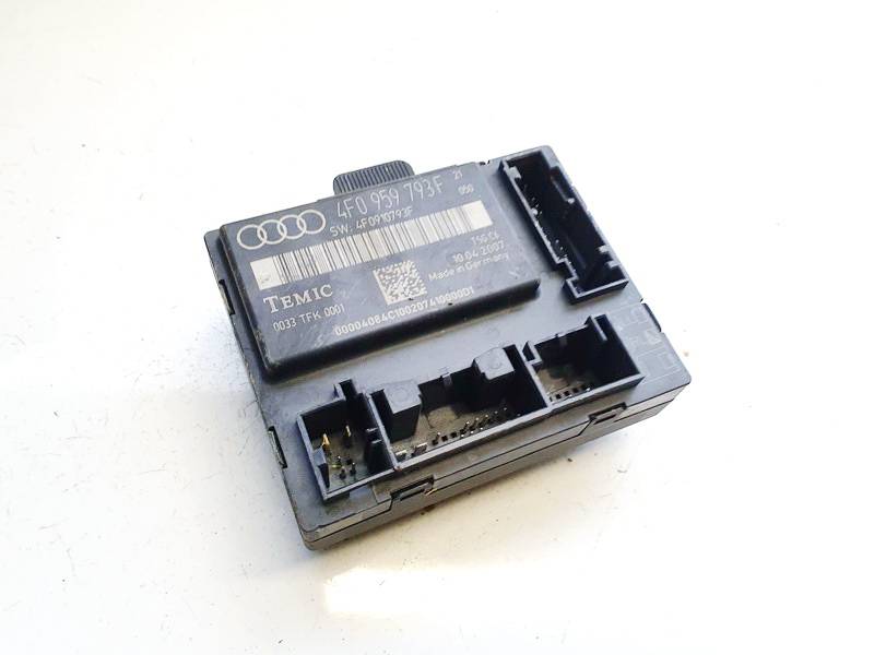 4F0959793F Audi A6 2007 Door control relay (DOOR CONTROL UNIT MODULE ECU ) - Thumbnail 2
