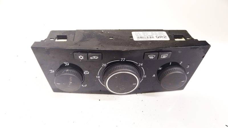 13250616 Opel Astra 2009 Climate Control Panel (heater control switches)