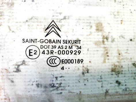 DOT39AS2M34 Citroen C5 2005 Vitre de Porte Avant Droite - Thumbnail 2