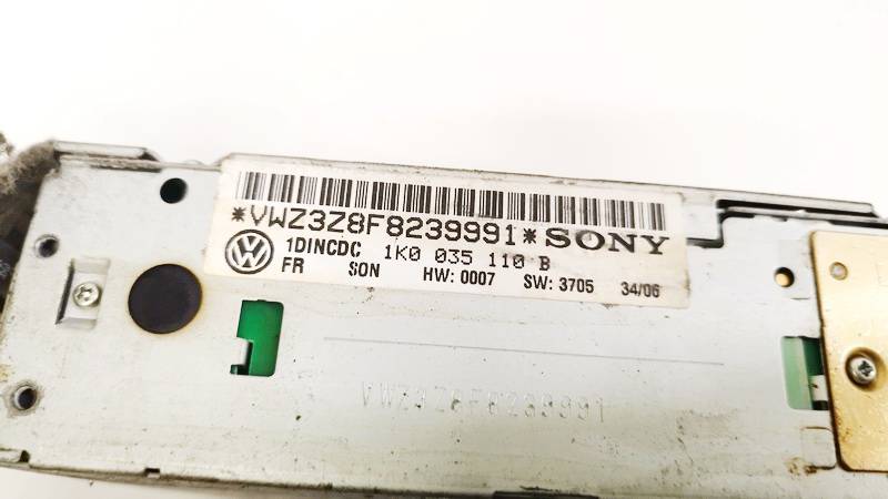 1K0035110B Volkswagen Golf 2005 Zmieniarka CD - Thumbnail 3